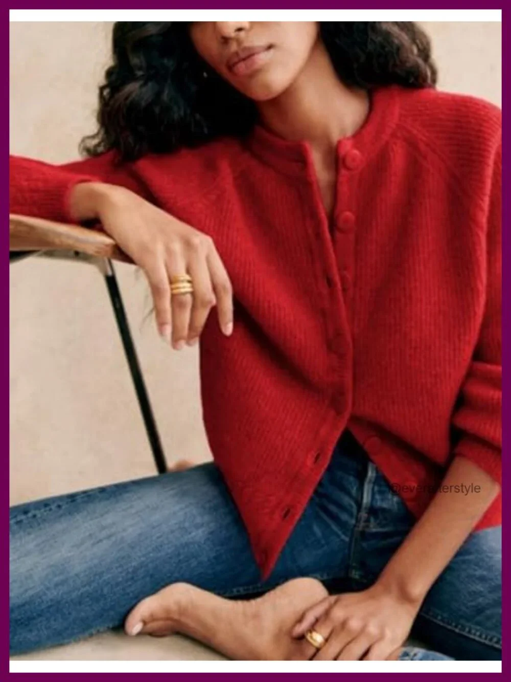 Women's Chunky Knit Open Front Cardigan Button Down Cable Long Sleeve